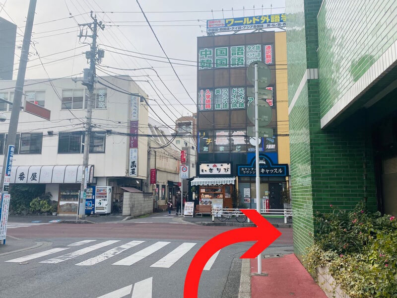 船橋駅北口からの道順4
